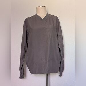 Duluth Trading Co Gray Crewneck Shirt with Logo Tag